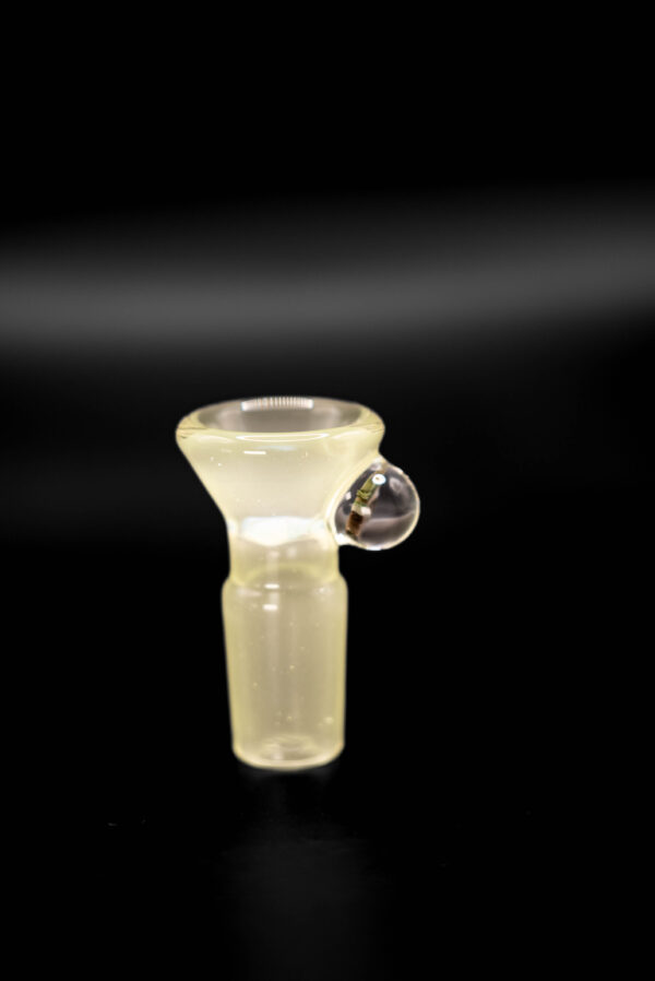 welch glass fully worked baby yoda millie 18mm slide